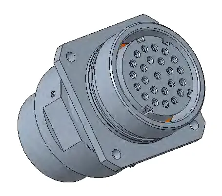 Archived catalog rendering of an FBG Ex connector component