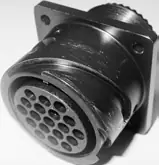 Archived catalog photograph of an HMS31 KY flange connector configuration