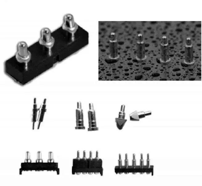 Group of spring-loaded electrical contacts