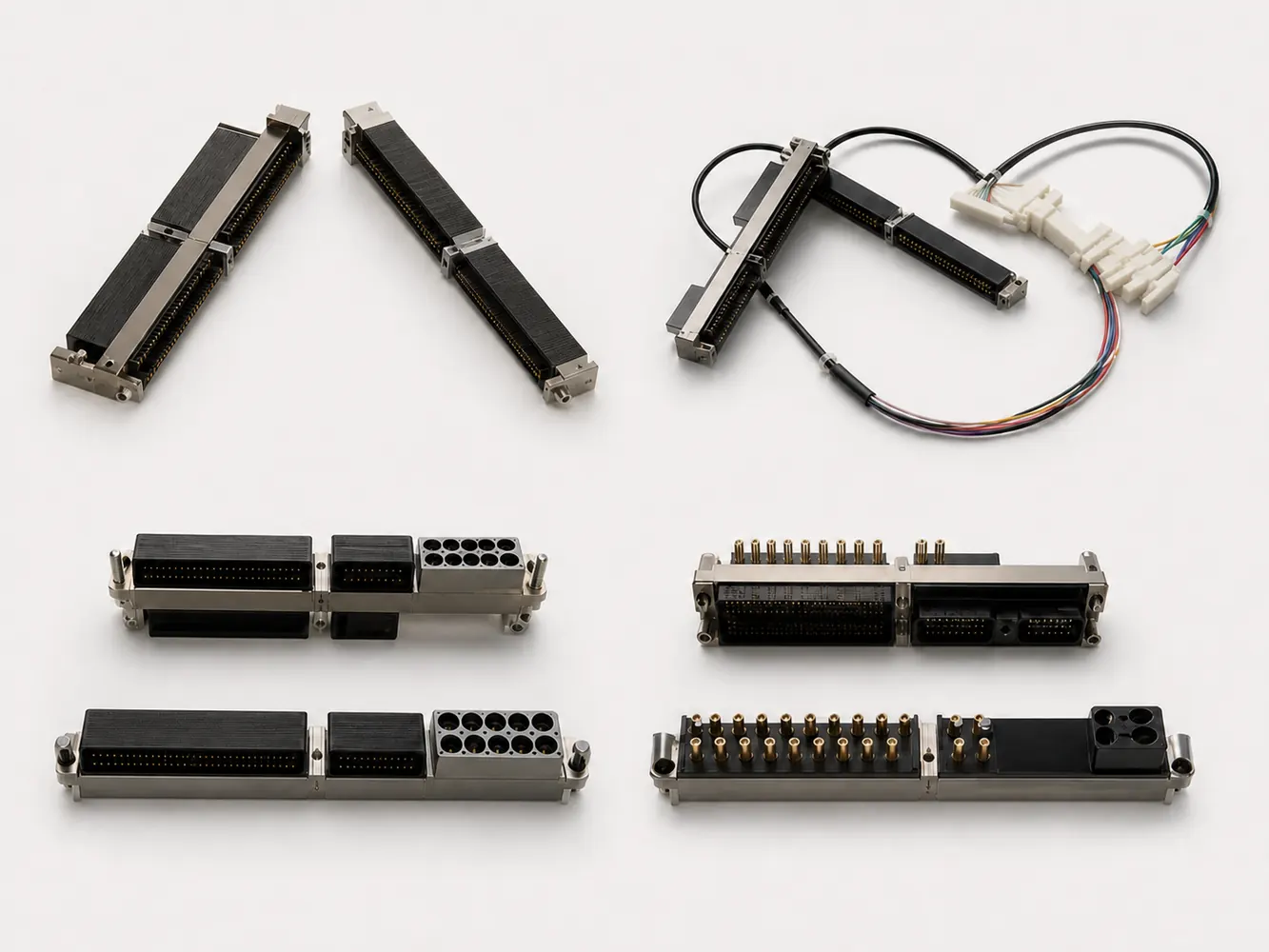 Representative rugged backplane connector configurations