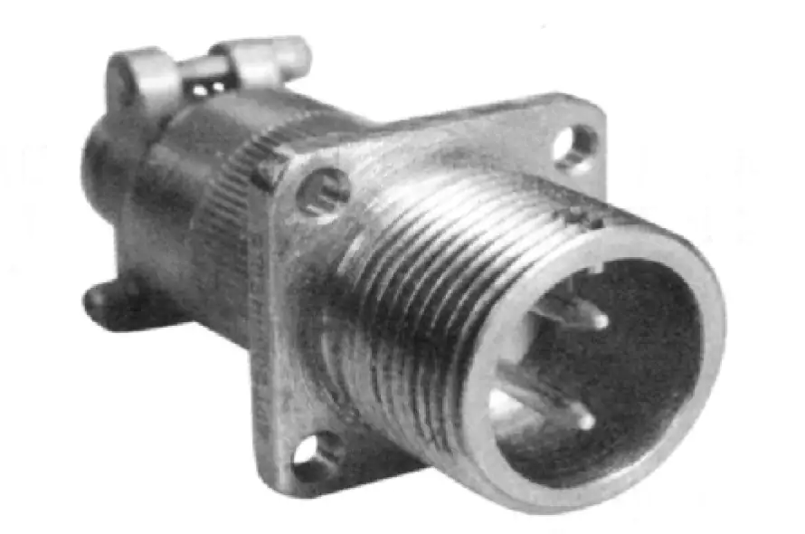 Legacy catalog photograph of a PRG circular connector